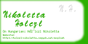 nikoletta holczl business card